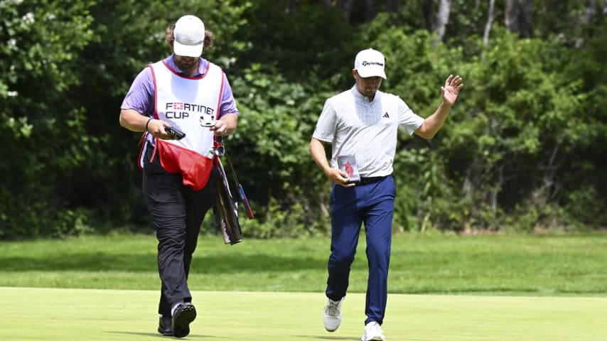 Mateo Fernandez de Oliveira during the final round of the PGA TOUR Americas, Beachlands Victoria Open presented by Times Colonist. (Jennifer Perez/PGA TOUR)