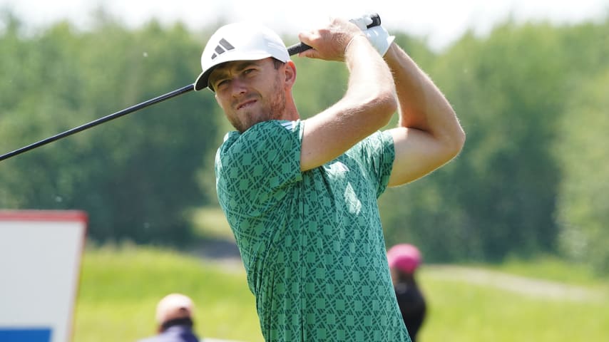 Frederik Kjettrup holds a share of the lead heading into Sunday at the ATB Classic. (Jay Fawler/PGA TOUR)