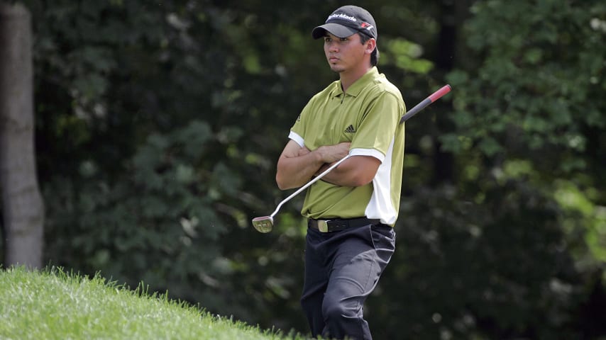 UNITED STATES - JULY 13:  Jason Day during the first round of the John Deere Classic at TPC Deere Run in Silvis, Illinois on July 13, 2006.  (Photo by Michael Cohen/Getty Images)