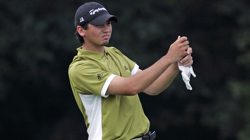 UNITED STATES - JULY 13:  Jason Day during the first round of the John Deere Classic at TPC Deere Run in Silvis, Illinois on July 13, 2006.  (Photo by Michael Cohen/Getty Images)