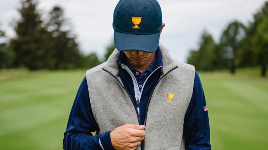 A closer look at the U.S. Team's Presidents Cup uniforms. (Matt Garies/PGA TOUR)