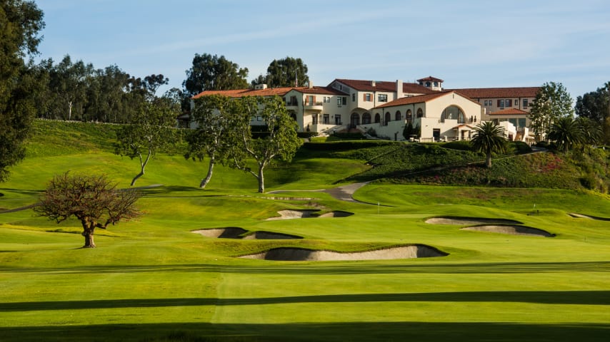 The ninth hole of Riviera Country Club  in Pacific Palisades, Calif., on Thursday, April 21, 2016.  (Photo courtesy USGA/JD Cuban)