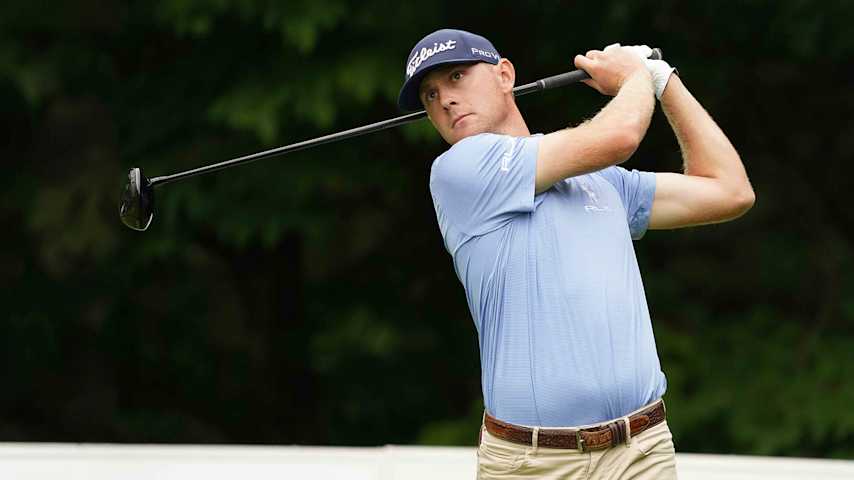 Samuel Anderson es el mejor de los colíderes en la lista de puntos del PGA TOUR Americas. De salir victorioso esta semana podría alcanzar el primer lugar de la Fortinet Cup. (Jay Fawler/PGA TOUR)