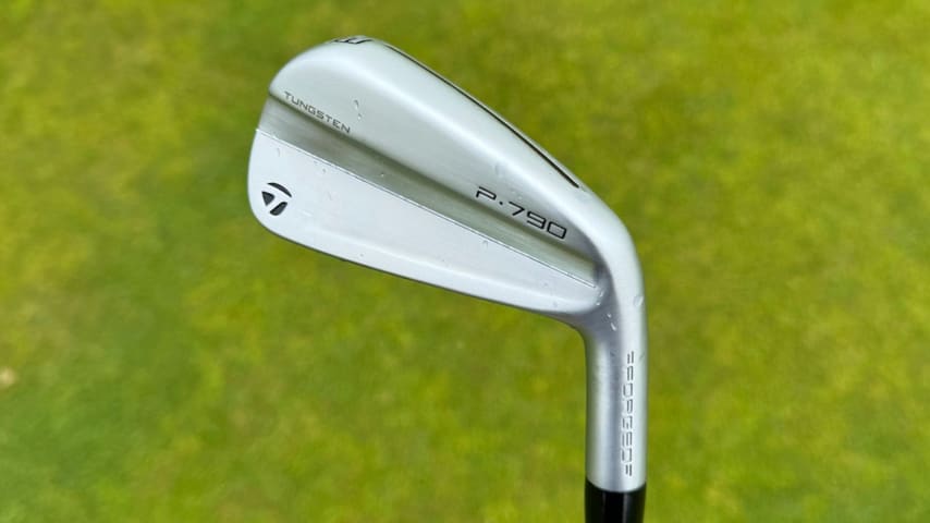 Prior to the 2024 Genesis Scottish Open, Collin Morikawa switched into a new set of TaylorMade P7CB irons. (Courtesy GolfWRX)