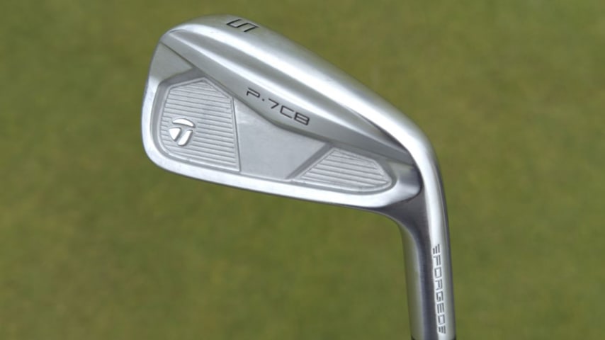 Collin Morikawa switched into a full set of the new P7CB irons to aid with turf interaction, just like he did prior to his 2021 Open Championship victory. (Courtesy GolfWRX)
