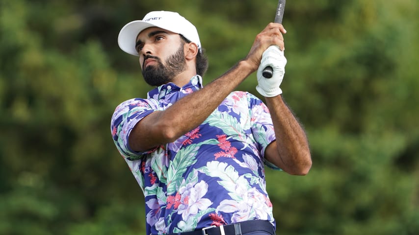 Devon Bling sits tied for the lead carding a 7-under 63 on Saturday at the Bromont Open presented by Desjardins. (Credit Jay Fawler)