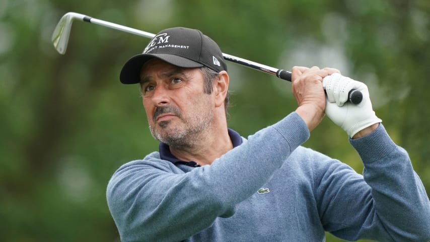 Jean van de Velde is in the field at The Senior Open Championship presented by Rolex, contested at Carnoustie in Scotland. (Phil Inglis/Getty Images)