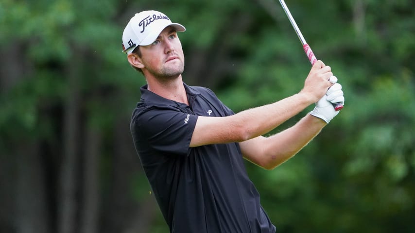 Noah Gillard holds the first-round lead of the Commissionaires Ottawa Open. (Jay Fawler/PGA TOUR)