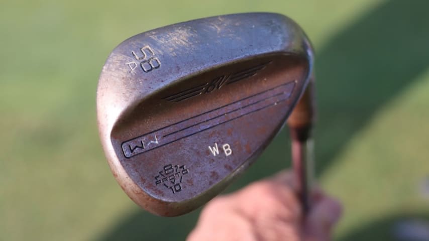 Wesley Bryan’s Titleist Vokey Design WedgeWorks 58-degree. (GolfWRX)