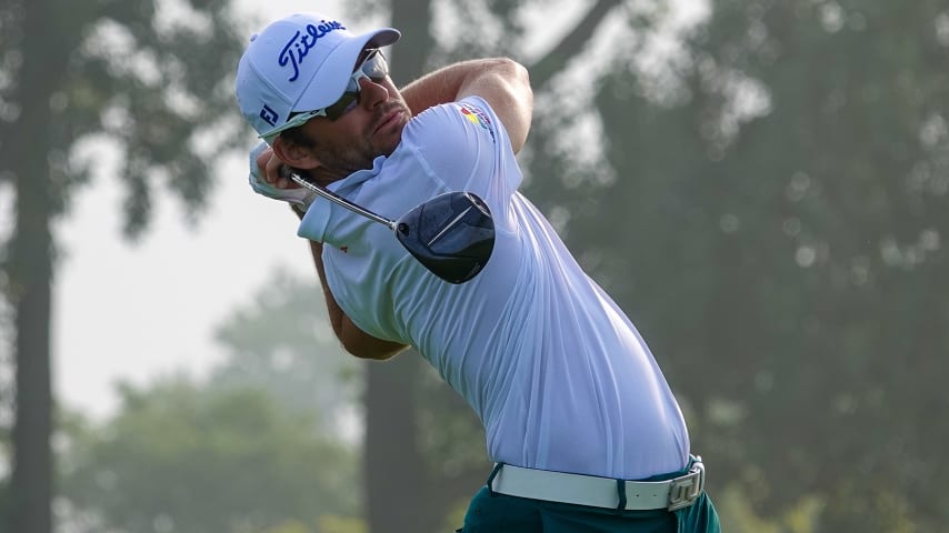 El dominicano Willy Pumarol completó la segunda ronda la mañana de este sábado empatado en el puesto 13 a la mitad del torneo. (Prensa/PGA TOUR)