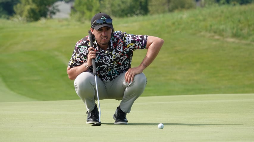 El argentino Andrés Gallegos cerró con una brillante ronda final de 8-bajo par 62, su mejor de esta temporada en PGA TOUR Americas. (Prensa/PGA TOUR)