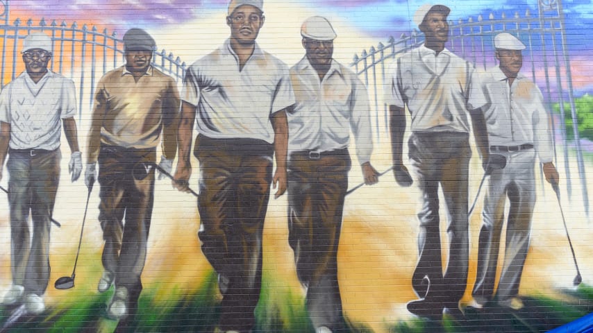 Mural unveiled Monday ahead of the 2024 Wyndham Championship