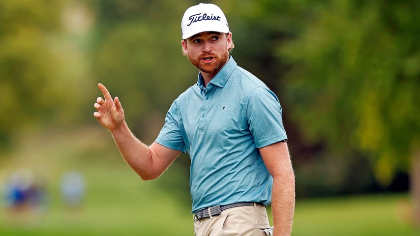 Danny Walker claims three-stroke lead entering final round of Pinnacle Bank Championship presented by Woodhouse. (David Berding/Getty Images)