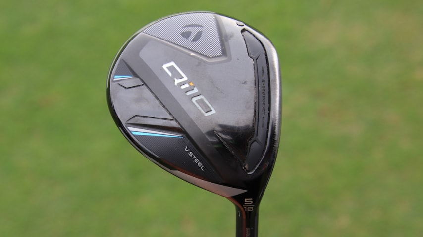 Morikawa's TaylorMade Qi10 5-wood. (GolfWRX)