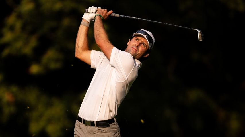 Will Chandler holds the 54-hole lead alongside Max McGreevy at the Magnit Championship. (Brennan Asplen/Getty Images)