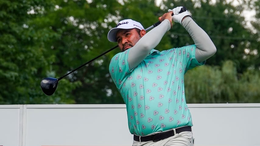 El mexicano José de Jesús "El Camarón" Rodríguez ha hecho 66 o menos en tres de sus últimas cuatro rondas en el Tour. (Prensa/PGA TOUR Americas)