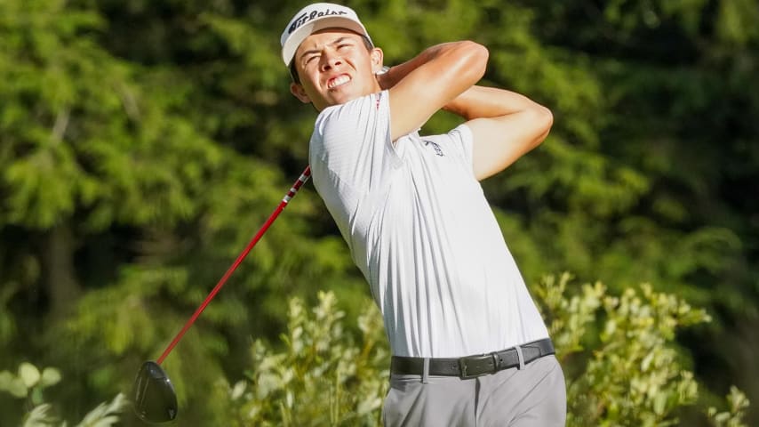 John Keefer took the top spot in the Fortinet Cup after victory at the CentrePort Canada Rail Park Manitoba Open. (Jay Fawler/PGA TOUR)