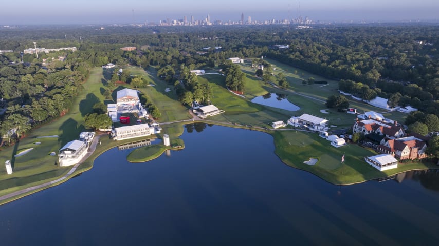 An aerial view of the back nine prior to the TOUR Championship at East Lake. (Chris Condon/PGA TOUR)