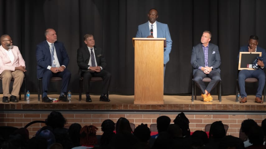 AJ Laguerre Jr. Endowed Scholarship is a full scholarship established by the PGA TOUR and THE PLAYERS Championship to honor the memory of the 2022 Raines graduate. (Courtesy of Duval County Public Schools)