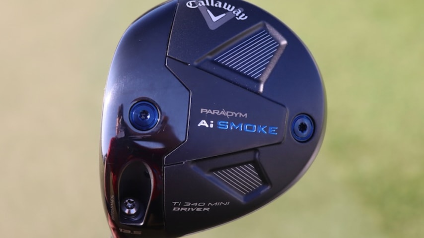 Akshay Bhatia is likely adding a Callaway Ai Smoke Paradym Ti340 Mini Driver to his arsenal this week. (Credit GolfWRX)