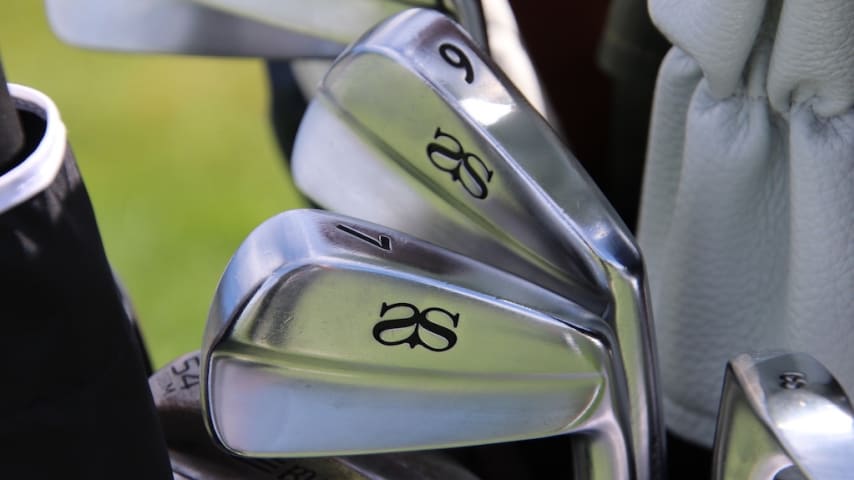 Adam Scott's Miura blade irons. (GolfWRX)