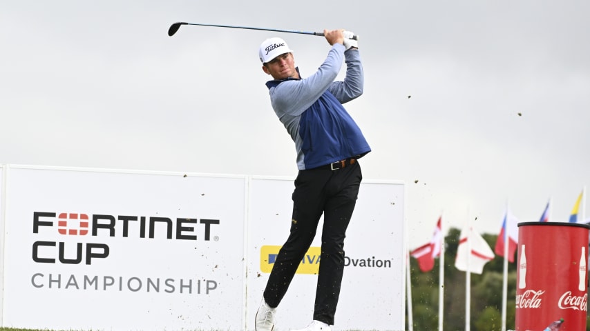 Michael Brennan during the third round of the Fortinet Cup Championship. (Jennifer Perez/PGA TOUR)