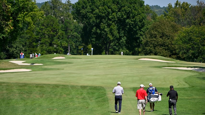 The fifth playing of the Stifel Charity Classic presented by Compliance Solutions will take place the week of Sept. 1-7, 2025, at Norwood Hills Country Club. (Jeff Curry/Getty Images)