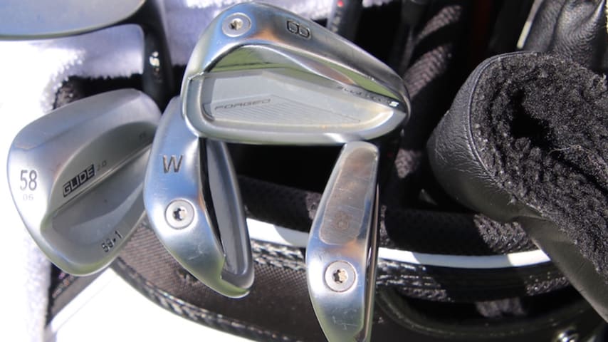 Sahith Theegala explains hilarious reason for double 8 irons PGA TOUR