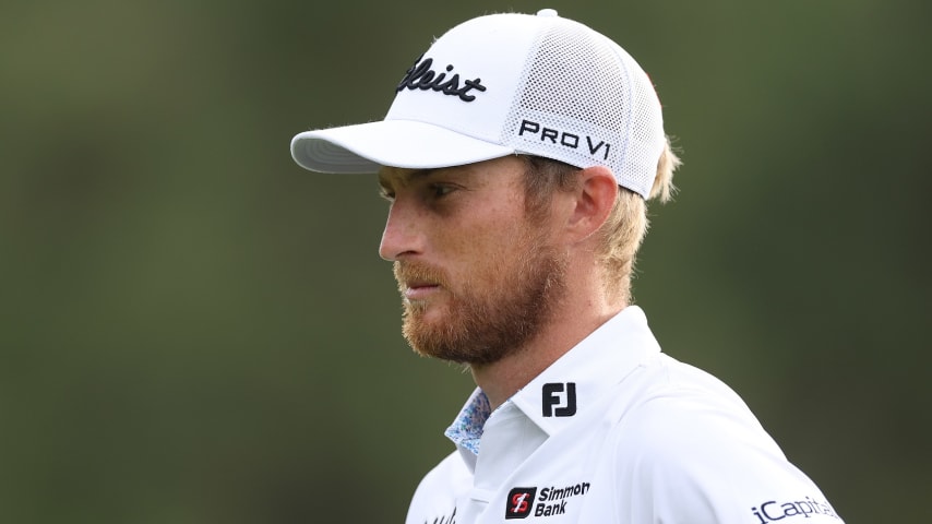 CASTLE ROCK, COLORADO - AUGUST 22: Will Zalatoris of the United States lines up a putt on the first green during the first round of the BMW Championship at Castle Pines Golf Club on August 22, 2024 in Castle Rock, Colorado. (Photo by Christian Petersen/Getty Images)
