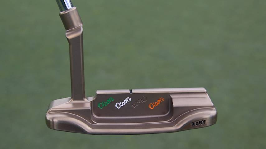 A detailed view of Rory McIlroy's Logan Olson putter. (Courtesy GolfWRX)