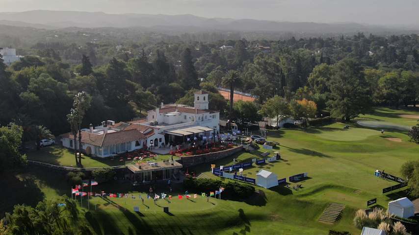Vista aérea del Córdoba Golf Club, sede del 93º Abierto del Centro Córdoba que marcará el inicio de la temporada 2025 del PGA TOUR Américas durante la semana del 24 al 30 de marzo. (Archivo PGA TOUR Américas)