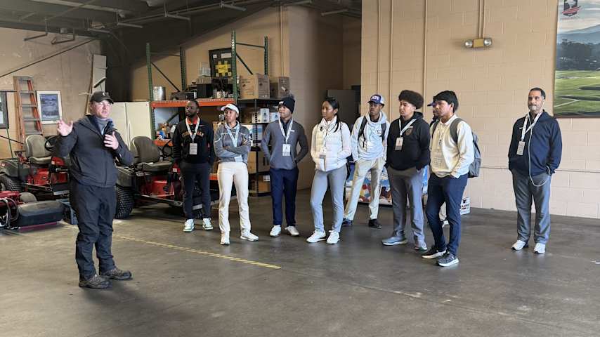 Scenes from the AT&T HBCU Student-Athlete Immersion trip. (Courtesy AT&T)