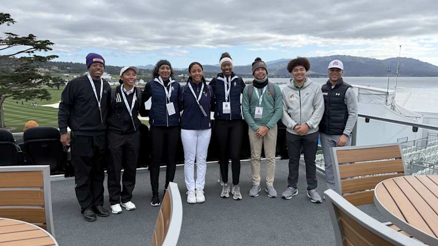 Scenes from the AT&T HBCU Student-Athlete Immersion trip. (Courtesy AT&T)
