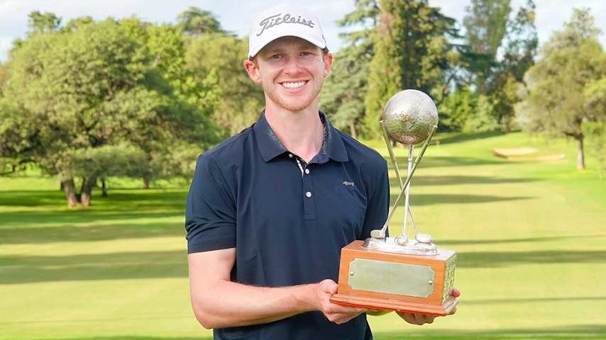 Con su victoria en desempate en el 93º Abierto Telecom del Centro presentado por Zurich, Ryan Grider, de 26 años, logró su primera victoria como profesional. (Prensa/PGA TOUR Americas)