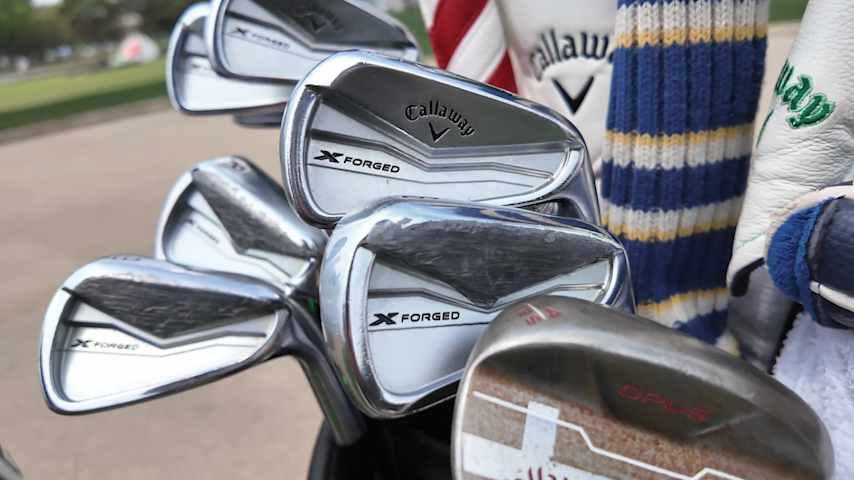 A look at Nicolai Højgaard's Callaway X-Forged 2024 (4-PW) irons. (Credit GolfWRX)