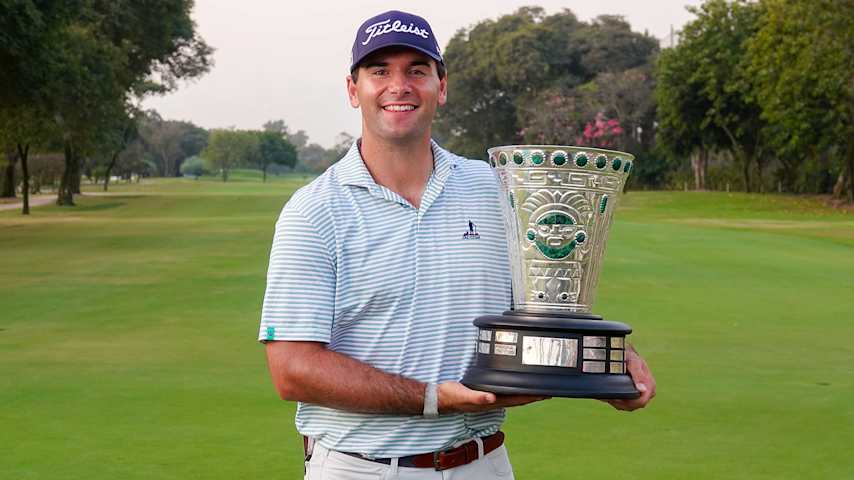 Con su victoria en el Diners Club Perú Open, Hunter Wolcott ascendió al cuarto lugar de la Lista de Puntos de la Fortinet Cup. (Gregory Villallobos/PGA TOUR Americas)
