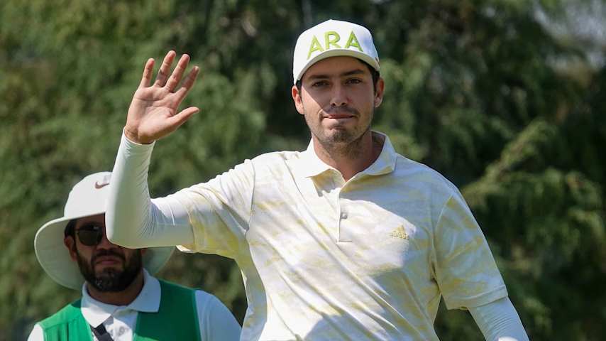 ¡Hola PGA TOUR Américas! El mexicano Santiago de la Fuente jugará su primer torneo en este nivel desde que dio el salto al profesionalismo el año anterior. (Gregory Villalobos/PGA TOUR Americas)