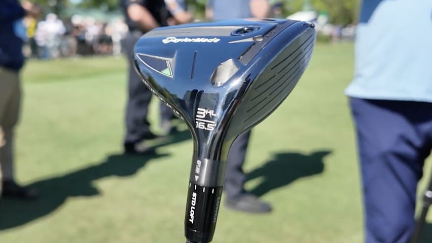 A closer look at Adam Scott's TaylorMade Qi35 3-wood. (Courtesy GolfWRX)