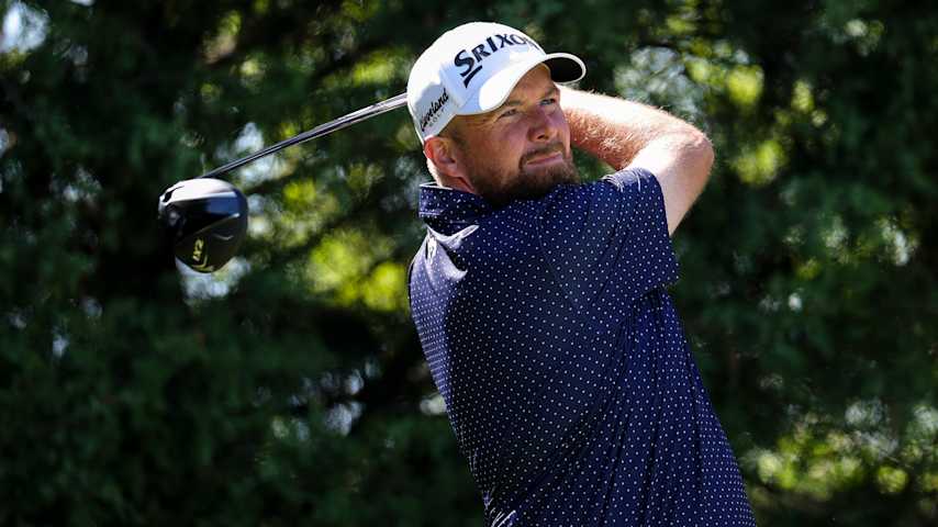Shane Lowry hitting his Srixon ZXi driver at the Truist. (Andrew Redington/Getty Images)