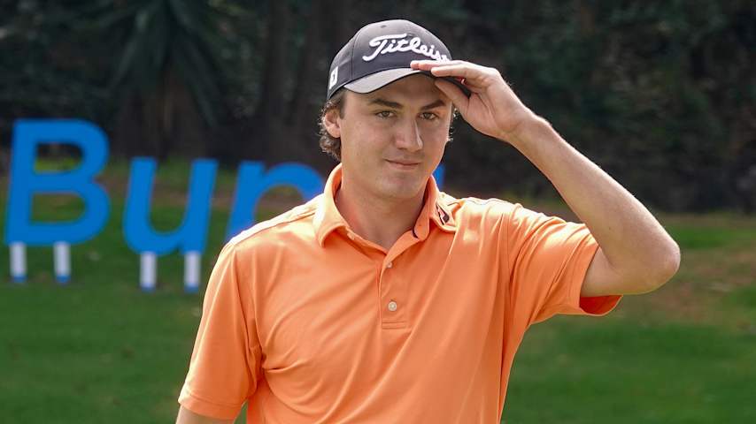 Después de cinco torneos en los que consiguió terminar dos veces en el top 4, Vicente Marzilio es séptimo de la Fortinet Cup. (Gregory Villalobos/PGA TOUR Americas)