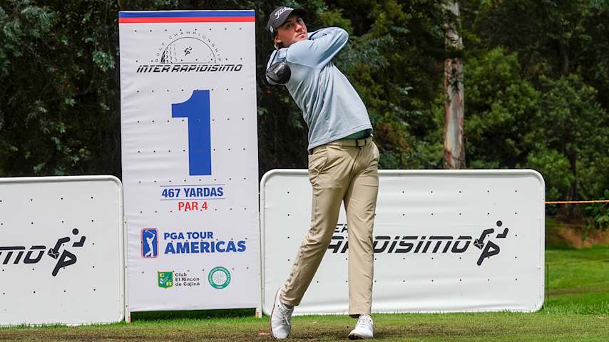El novato argentino Vicente Marzilio viene de ser segundo en el Bupa Championship y es el mejor latinoamericano de la Fortinet Cup. (Gregory Villalobos/PGA TOUR Americas)