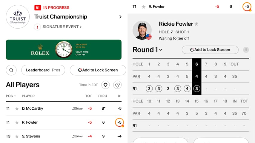 PGA TOUR introduces leaderboard ‘Hot Streak’ highlighting key stretches, turning points in real time for fans