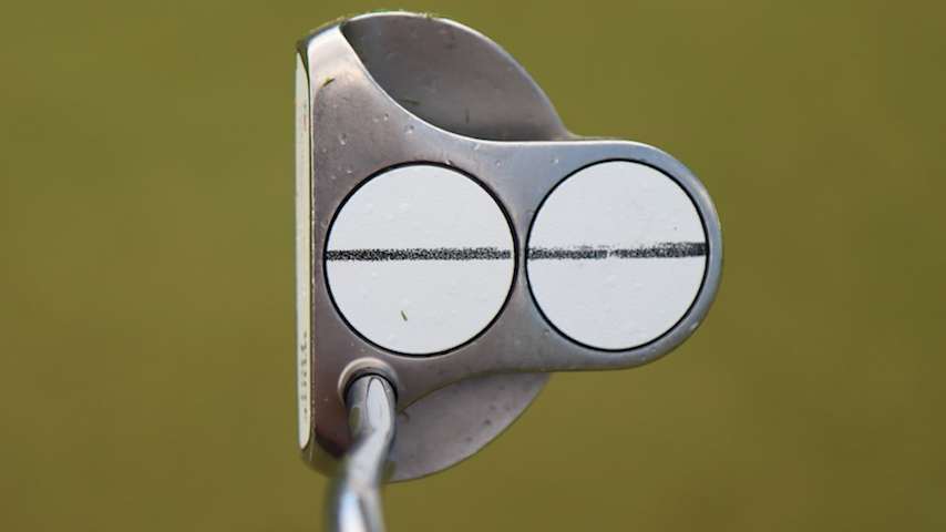 Michael Block's Odyssey 2-Ball putter. (GolfWRX)