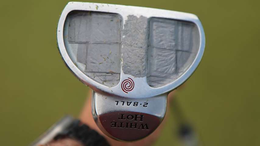 Michael Block's Odyssey 2-Ball putter. (GolfWRX)