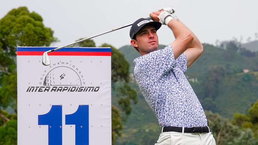 John Marshall Butler entra al Inter Rapidísimo Golf Championship como número uno de la Fortinet Cup. El estadounidense de 23 años aparece entre los jugadores que verán acción esta tarde en El Rincón de Cajicá. (Gregory Villalobos/PGA TOUR)