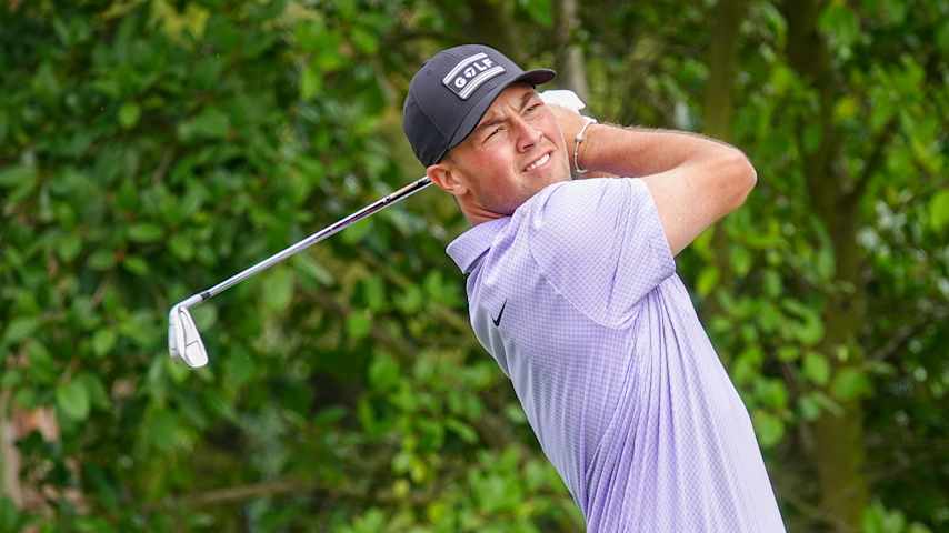 Argentinian Abel Gallegos leads after Friday at the Inter Rapidísimo Golf Championship. (Gregory Villalobos/PGA TOUR Americas)