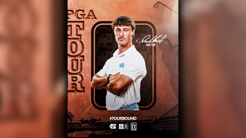 North Carolina's David Ford won five individual titles as a college senior in 2024-25.