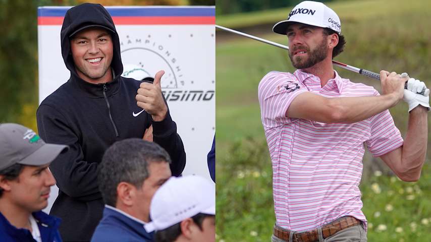 Entering the week with zero Fortinet Cup points, Abel Gallegos and Scott Stevens finished inside the top 3 in Colombia to turn their season around. (Gregory Villalobos/PGA TOUR Americas)