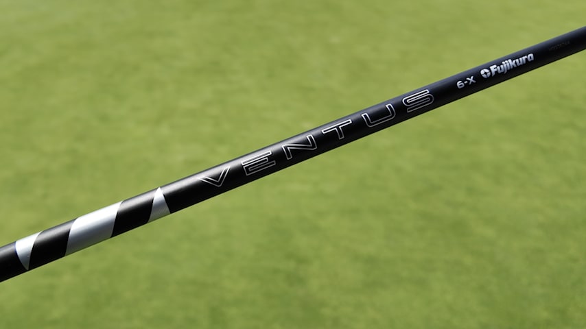 A closer look at Justin Thomas' new driver shaft. (Courtesy GolfWRX)