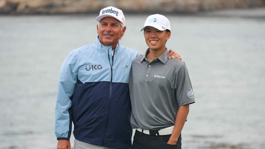 Dylan Au, an alumnus of First Tee – Greater Seattle, competed in the 2024 PURE Insurance Championship alongside Fred Couples. (Courtesy PURE Insurance Championship)